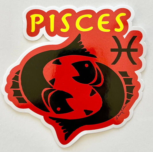 Mary Ellis - Pisces Sticker | Zodiac Sticker | Astrology Gift