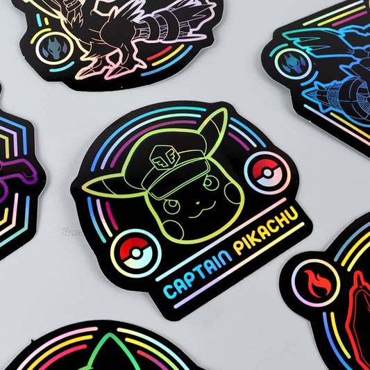 K-Wonderland - Pokemon Hologram Neon Glow Deco Stickers Pack