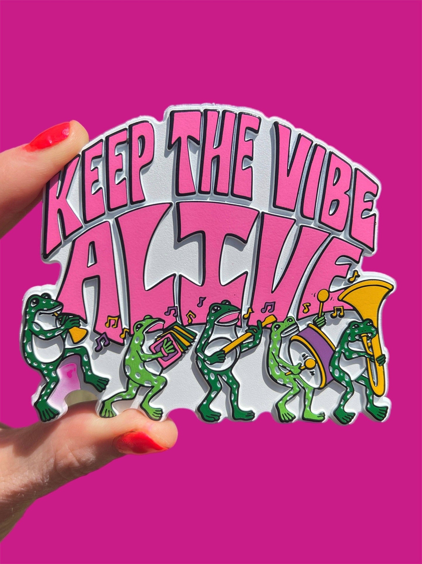 Astral Weekend - Keep The Vibe Alive Rubber Magnet