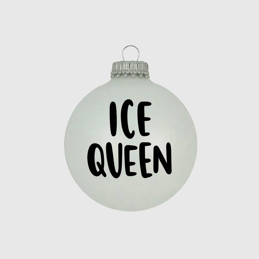 Ice Queen Glass Ball Ornament