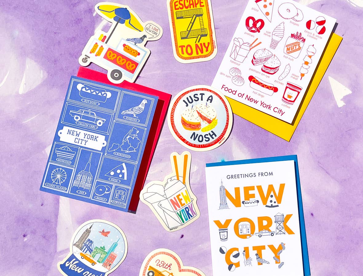 Maptote - New York City Frames Greeting Card