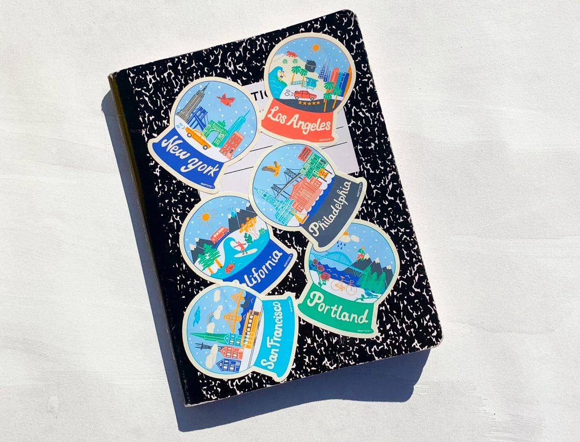 Maptote - New York City Snowglobe Sticker
