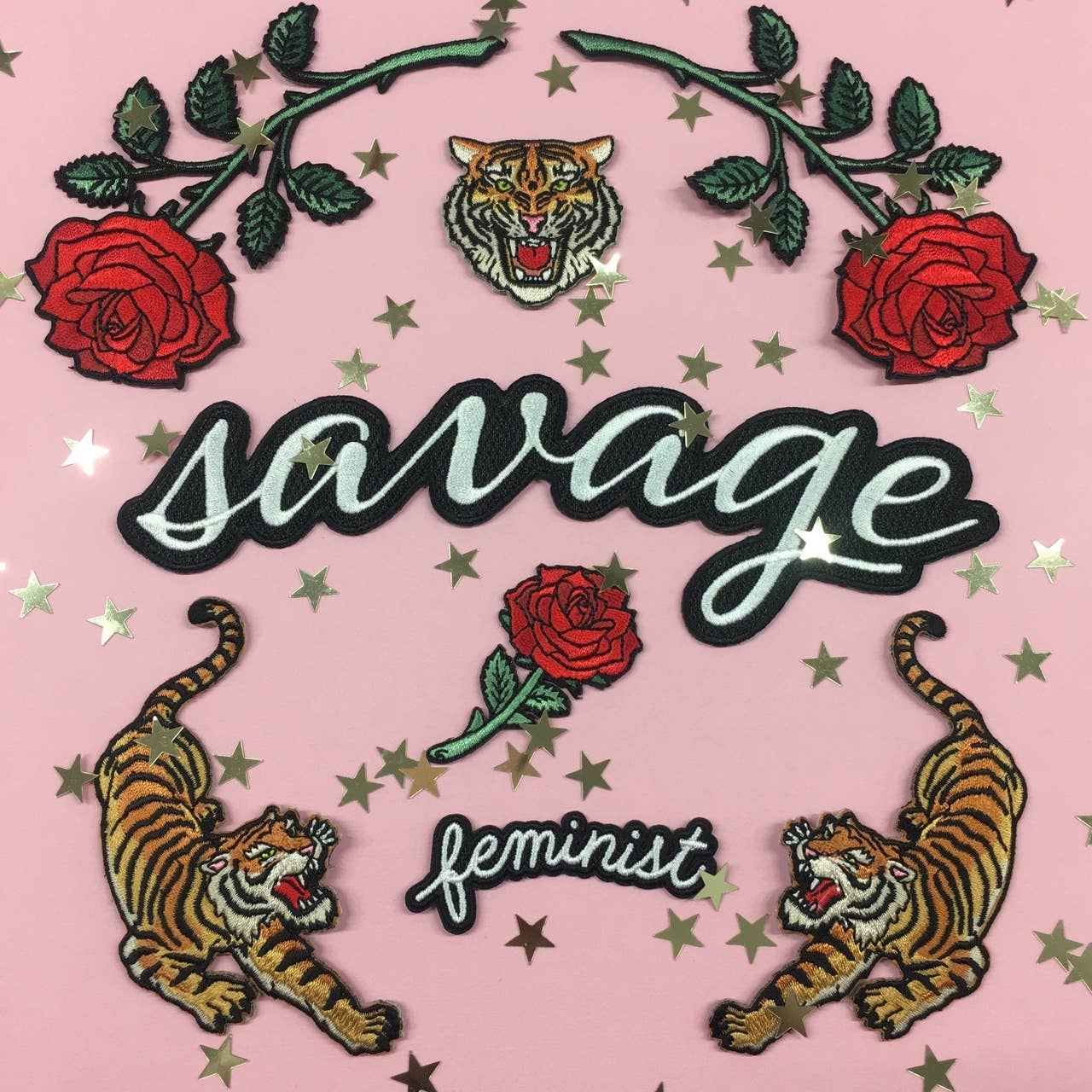 Wildflower + Co. - Tiger Patches Set of 2
