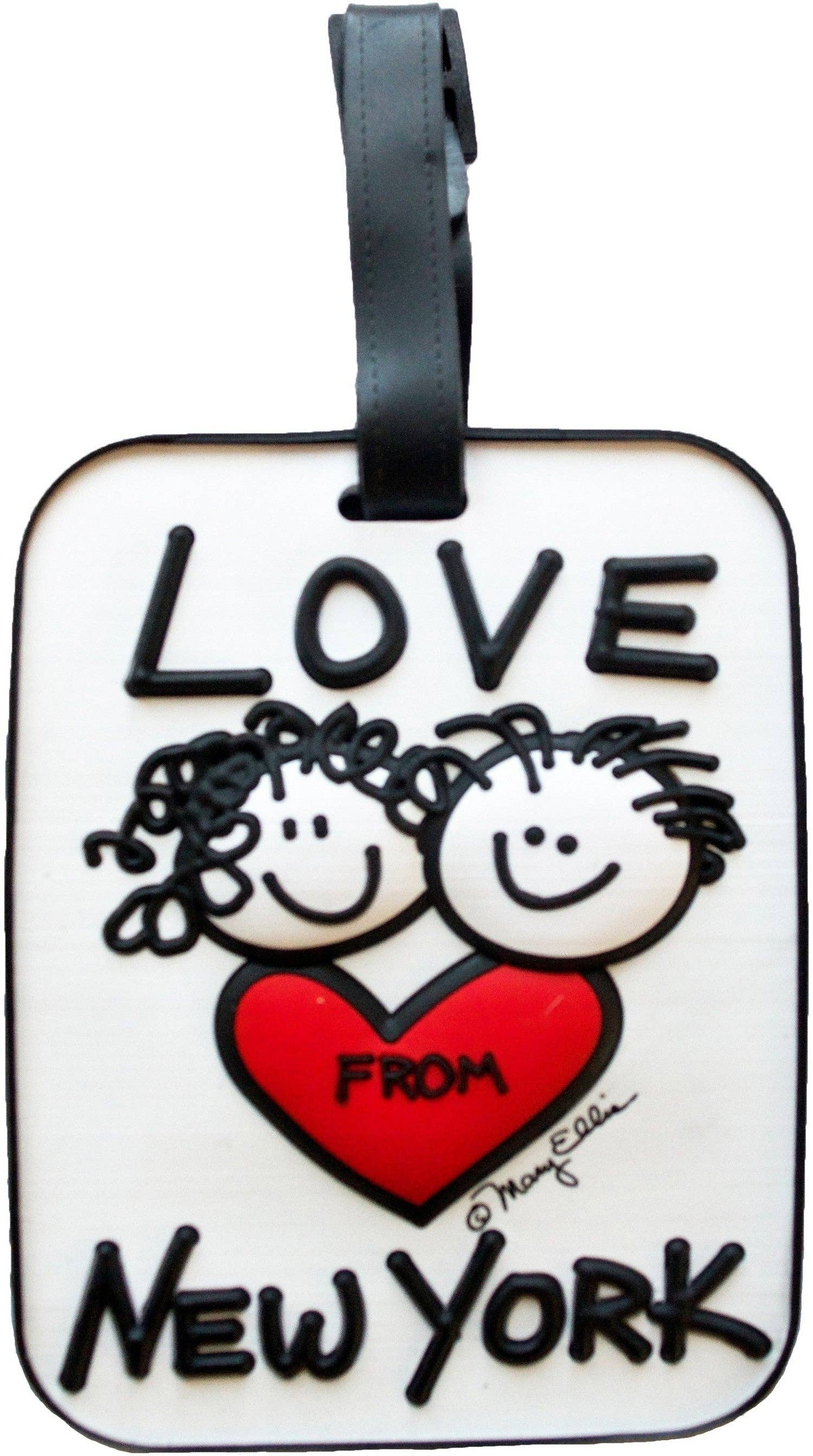 Mary Ellis - Love From New York Luggage Tag | I Love New York Souvenir