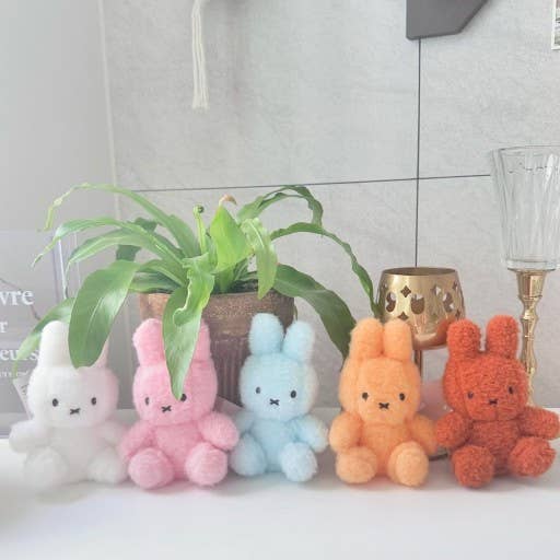 Miffy Limited Creamy Soft Color Fluffy Key ring Bag Charm