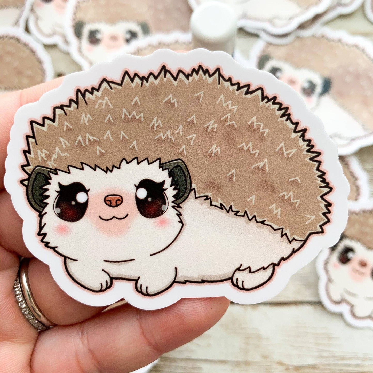 Hedgehog Vinyl Sticker / Waterproof