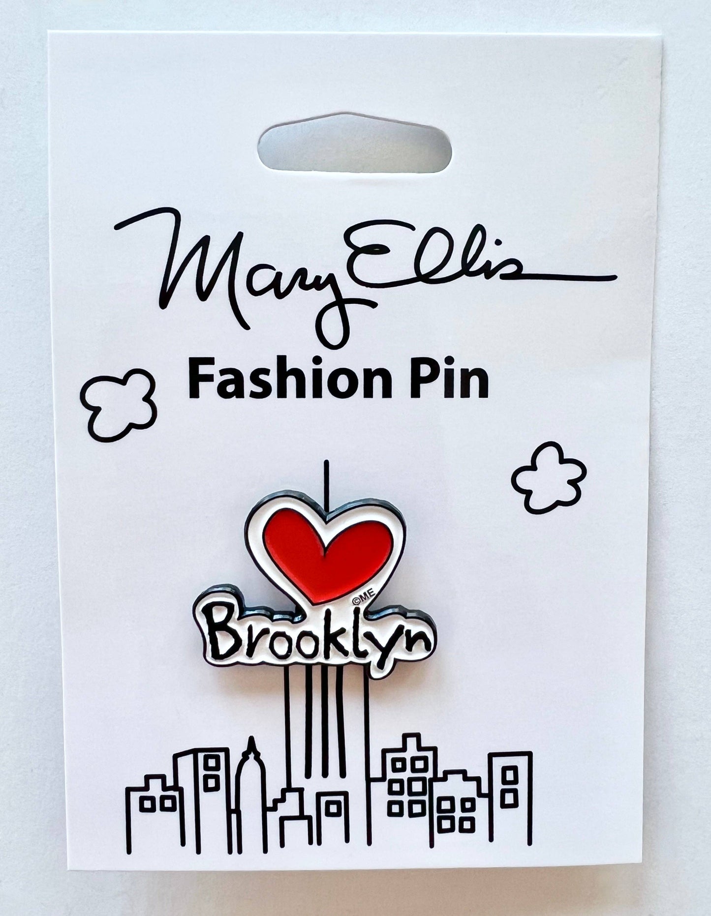 Mary Ellis - Brooklyn Heart Lapel Pin