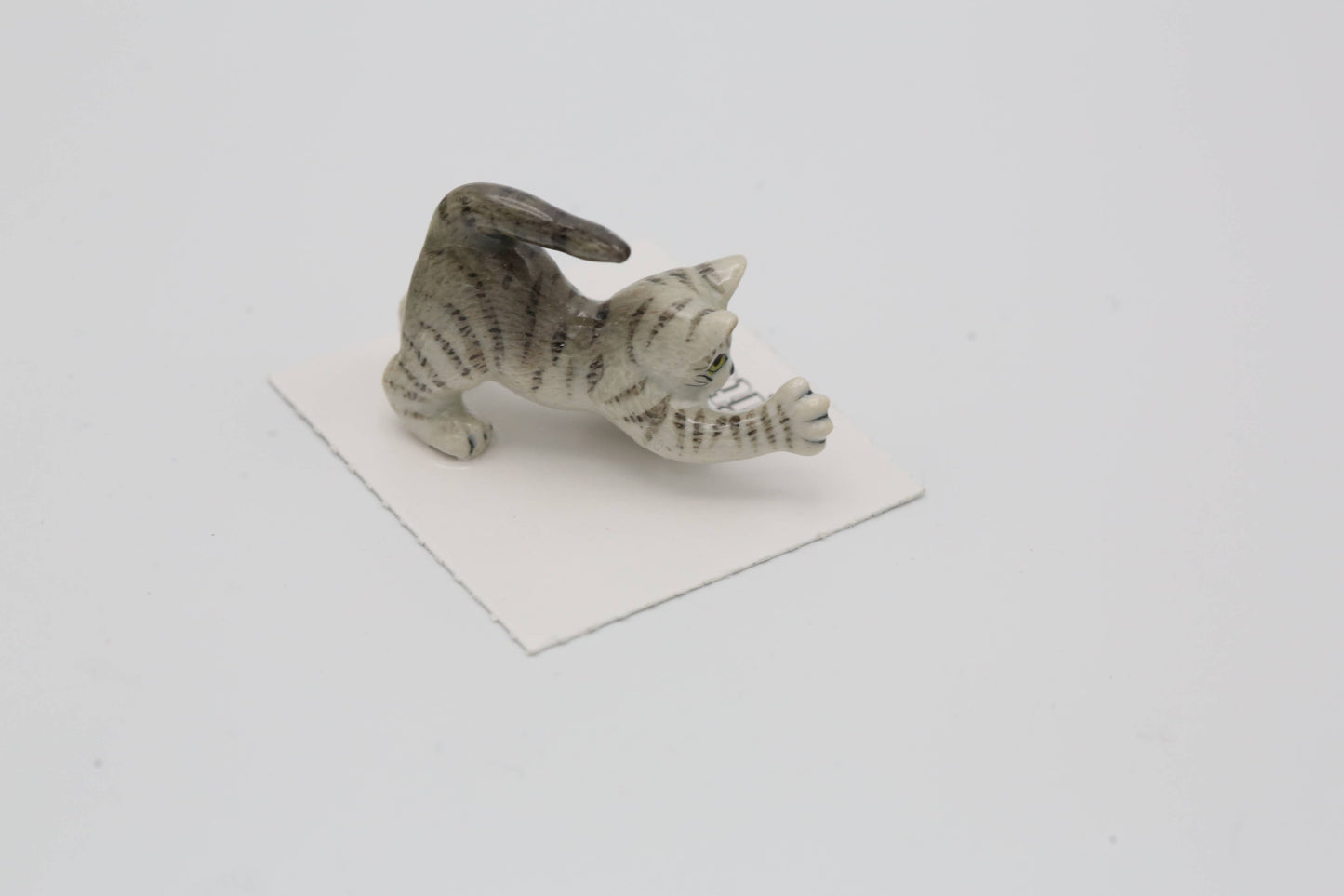 Little Critterz - Lily Grey Tiger Kitten Porcelain Miniature