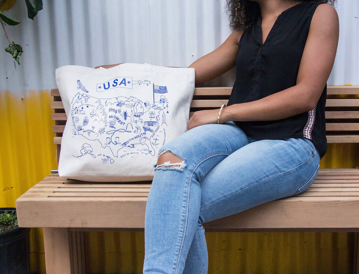 Maptote - USA Beach Tote