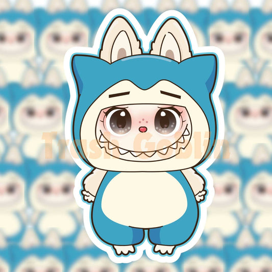 Trash Goblin - Snorlax Labubu Vinyl Sticker