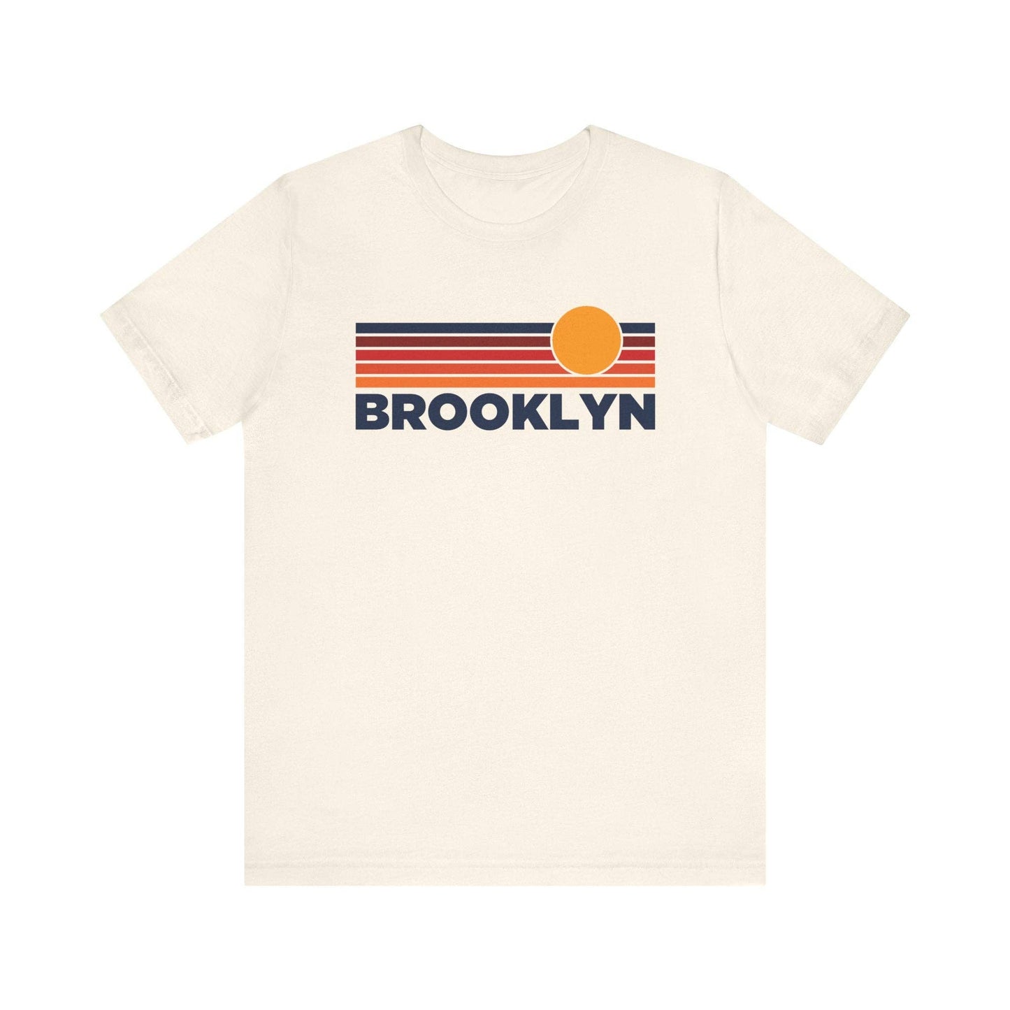 Hey Mountains - Brooklyn, NY T-Shirt Retro Vintage Sun Unisex Brooklyn Tee