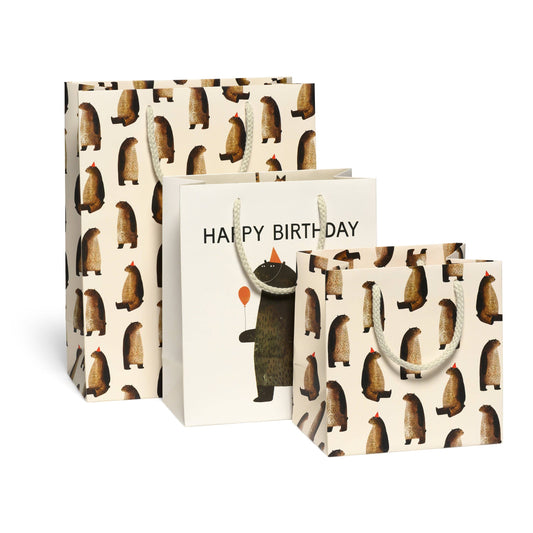 Red Cap Cards - Party Bear gift bags