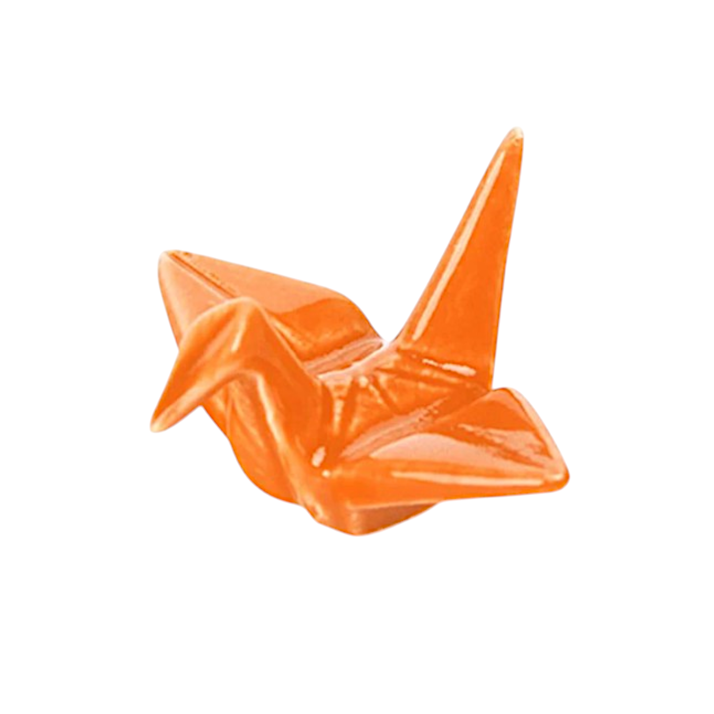 Urban Tokyo - Origami Crane Porcelain Chopsticks Rest 2"L Orange (12/288)