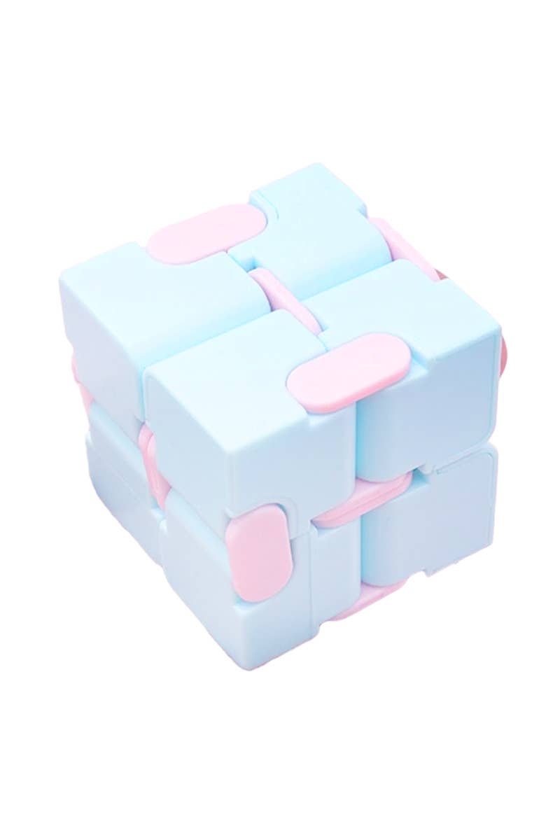 Cap Zone - Bubble Gum Two Tone Pastel Puzzle Infinity Cube Fidget Toy