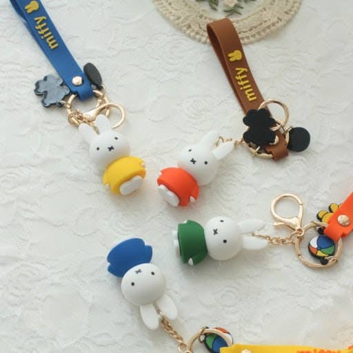 Miffy Charaters Figure Key Holder-Bag Charm, Gift Key Ring