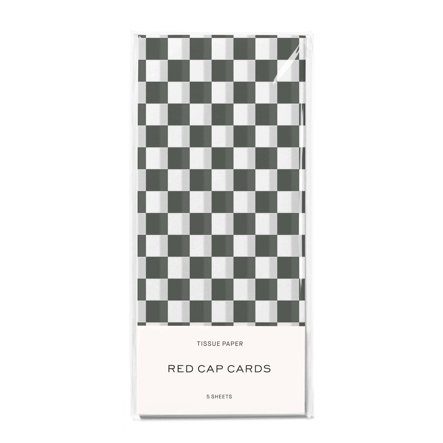 Black Checkers tissue paper