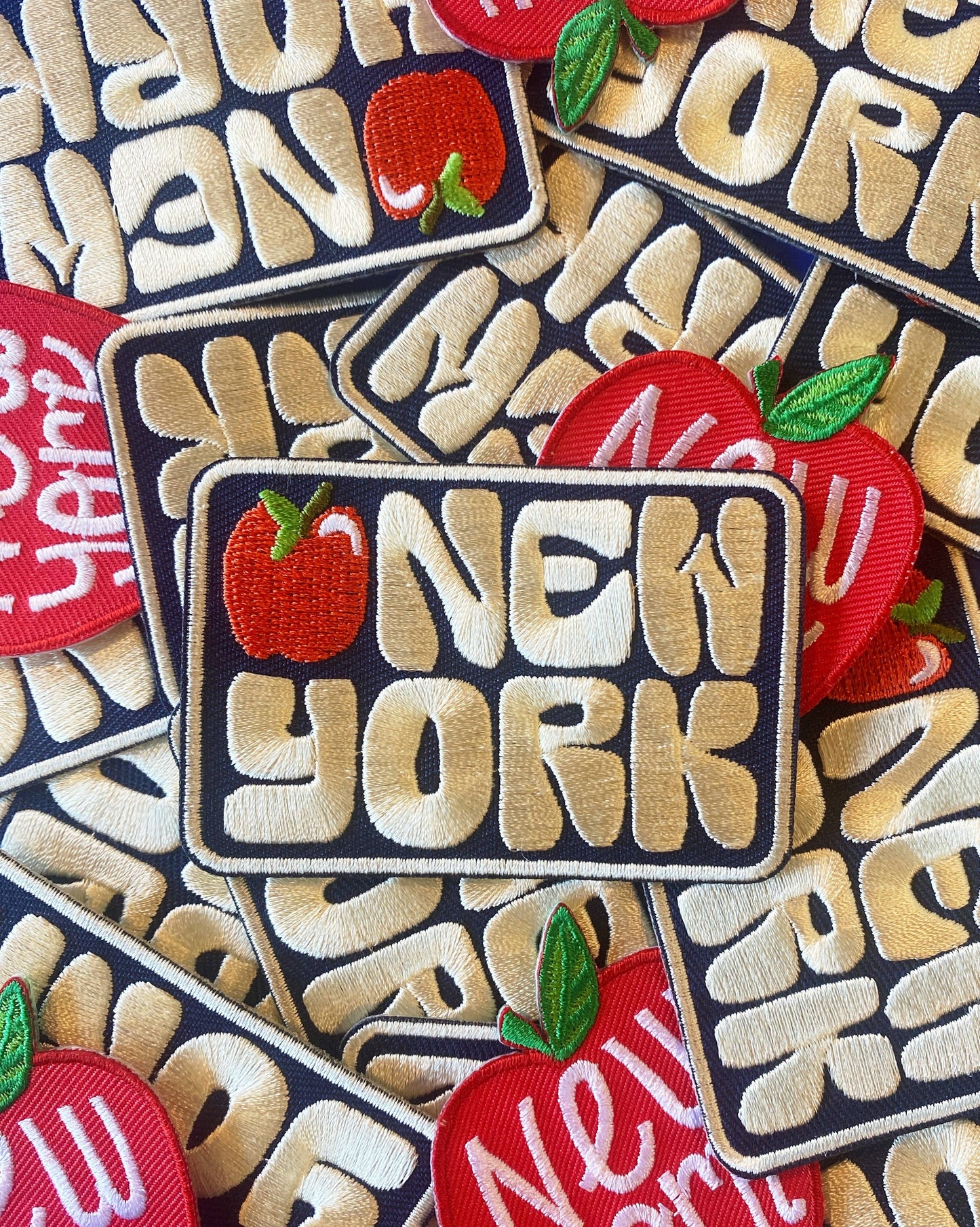 New York Apple Rectangle Patch