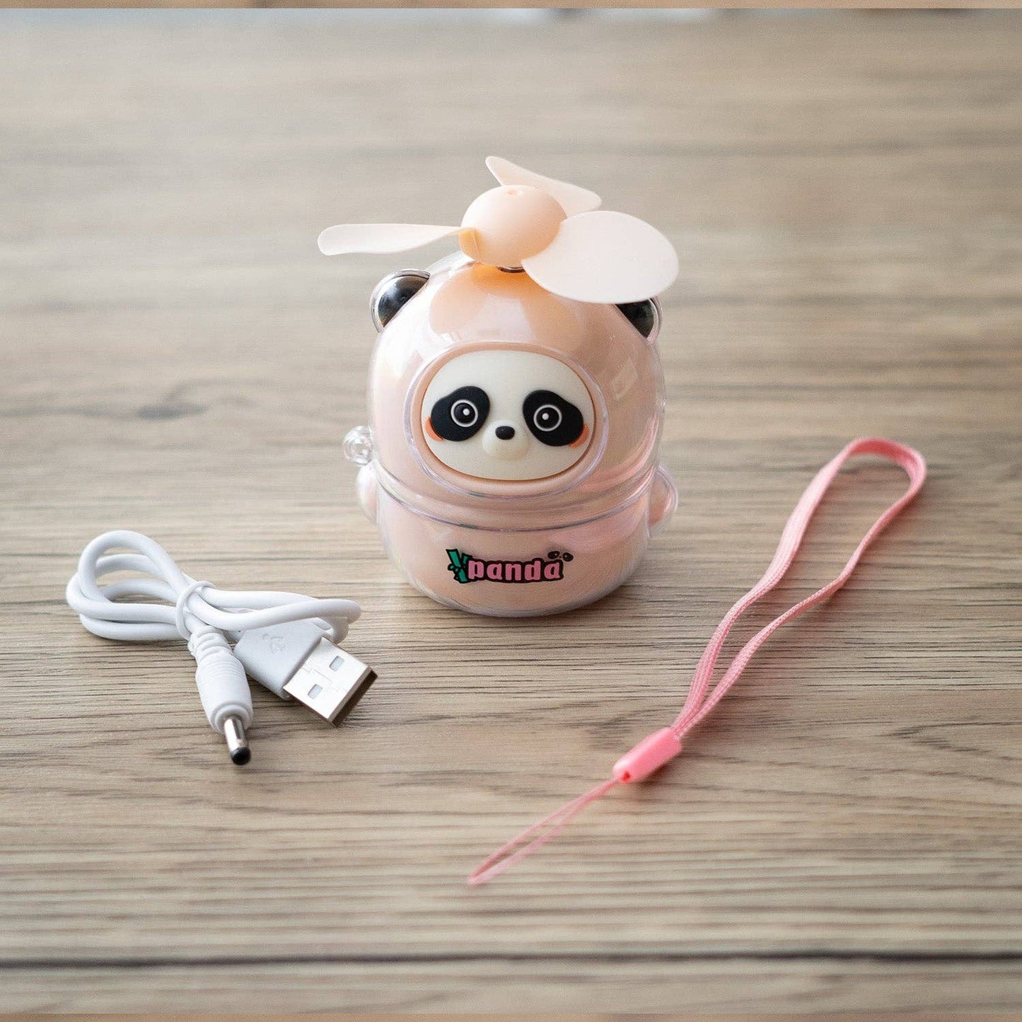 Urban Tokyo - Mini Handheld Panda Fan Rechargeable Pink (1/120)