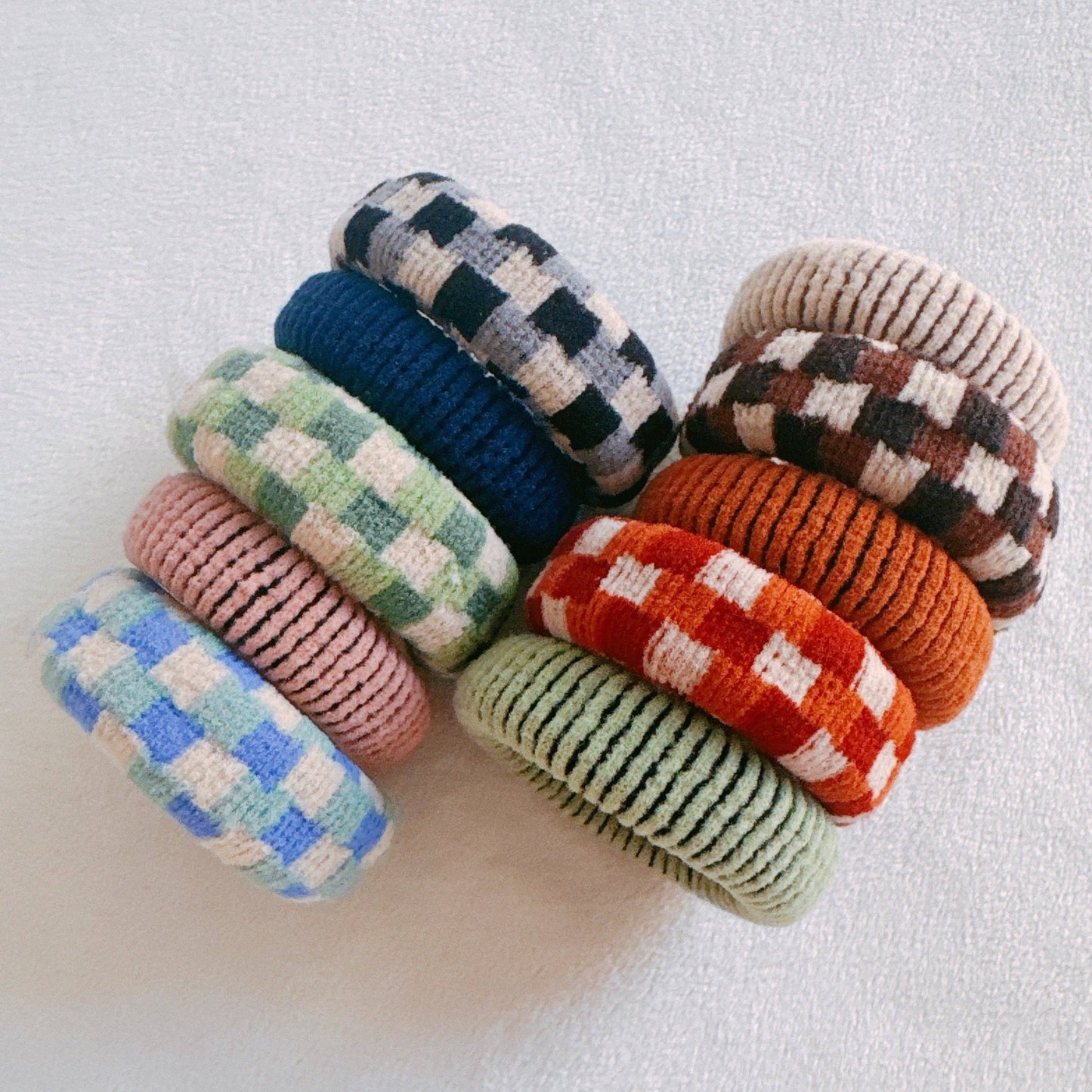 Ellison+Young - Striped Daily Hair Ties Set Of 5
