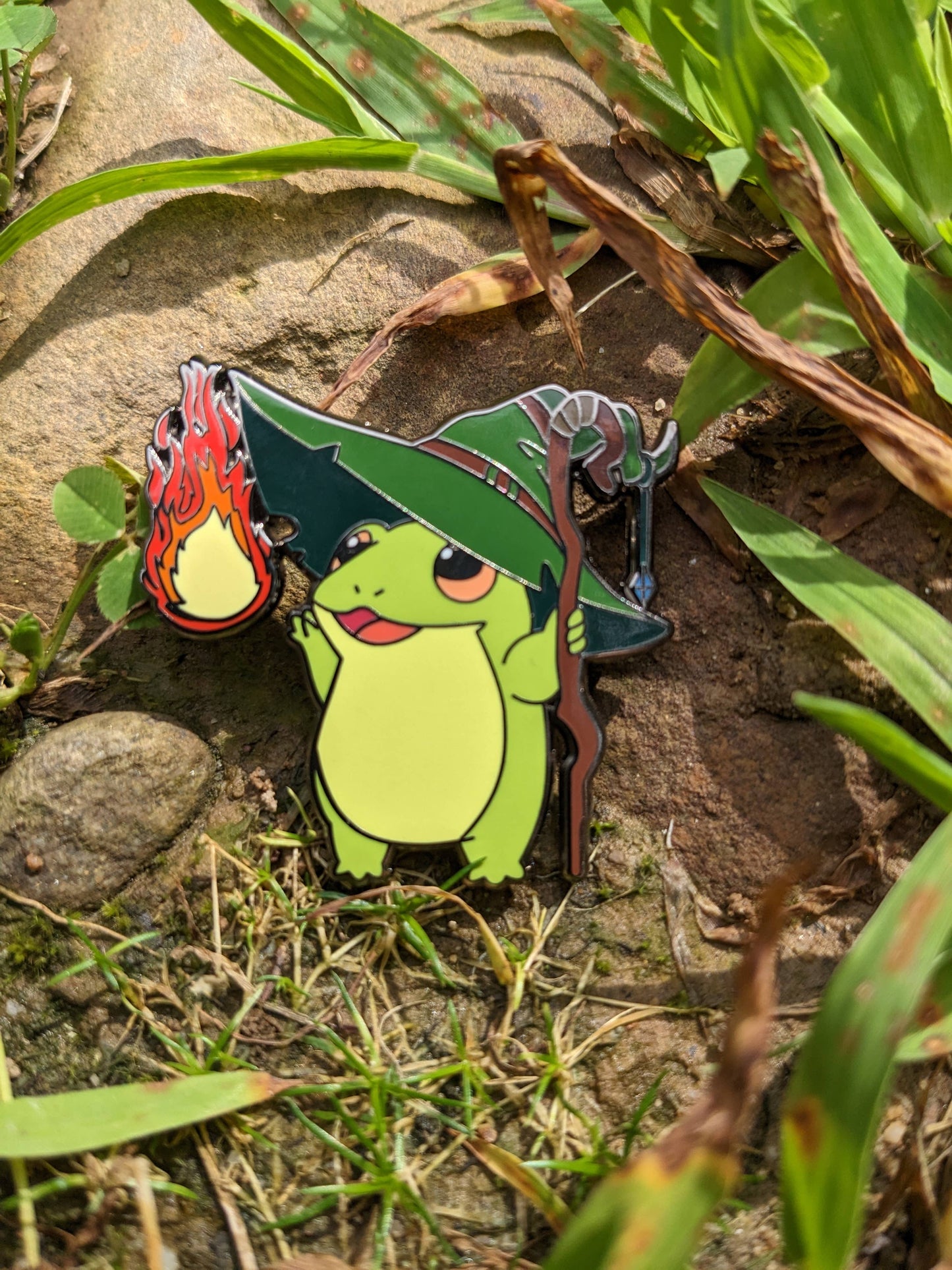 Mimic Gaming Co - Wizard Class Frog Hard Enamel Pin - 1.5"