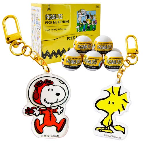K_Wonderland - Peanuts Snoopy & Friends Random Key Chain Ring-Bag charm