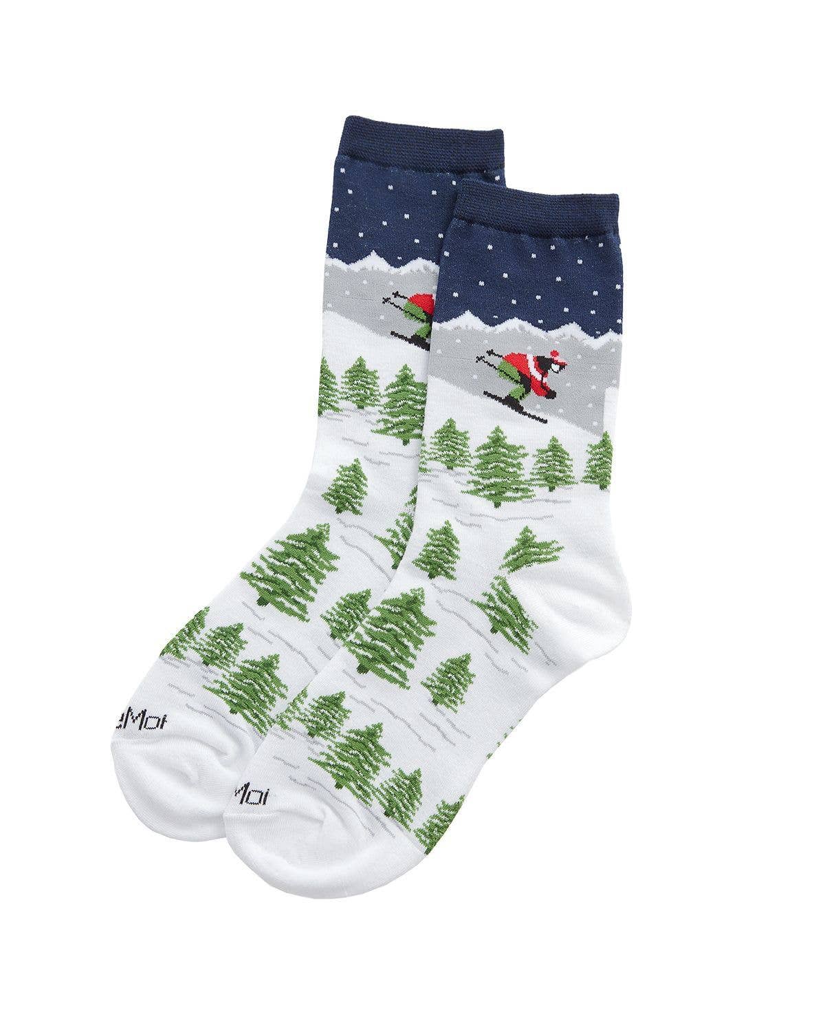 MeMoi Winter Wonderland Holiday Crew Sock