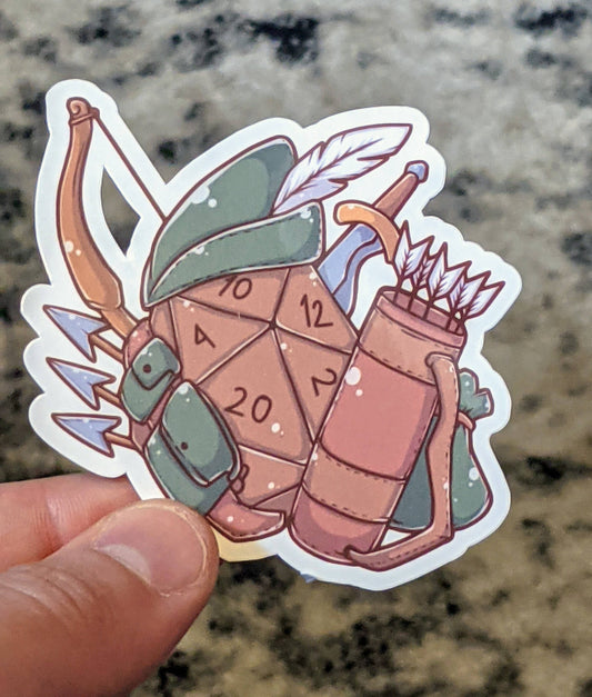 Mimic Gaming Co - Ranger Adventure Kit D20 Sticker - 2.5"