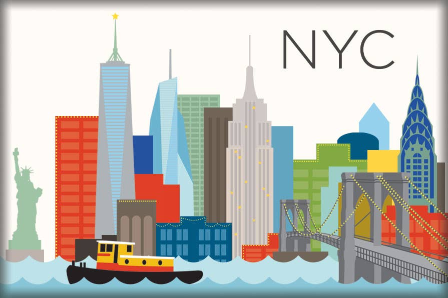 New York City Skyline Magnet