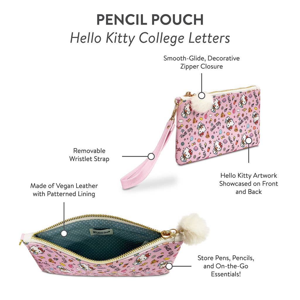 Studio Oh! - Hello Kitty College Letters Pencil Pouch