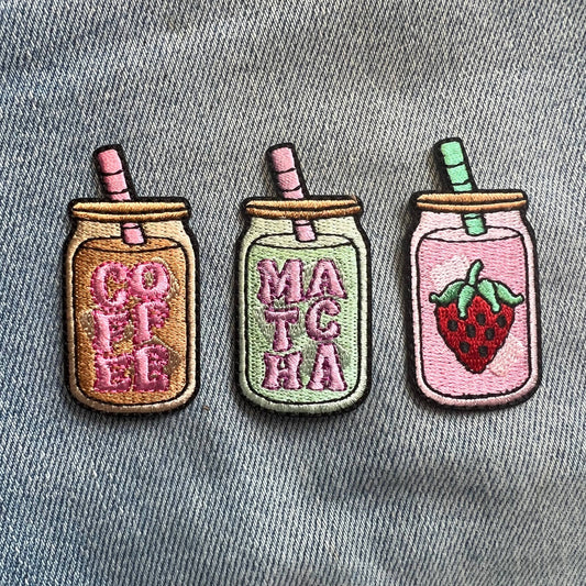 Wildflower + Co. - Iced Coffee / Iced Matcha Latte / Pink Drink Patch