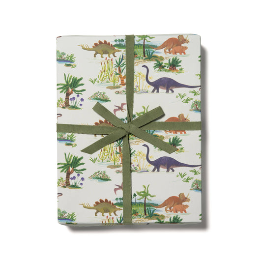 Red Cap Cards - Dinosaurs wrapping paper