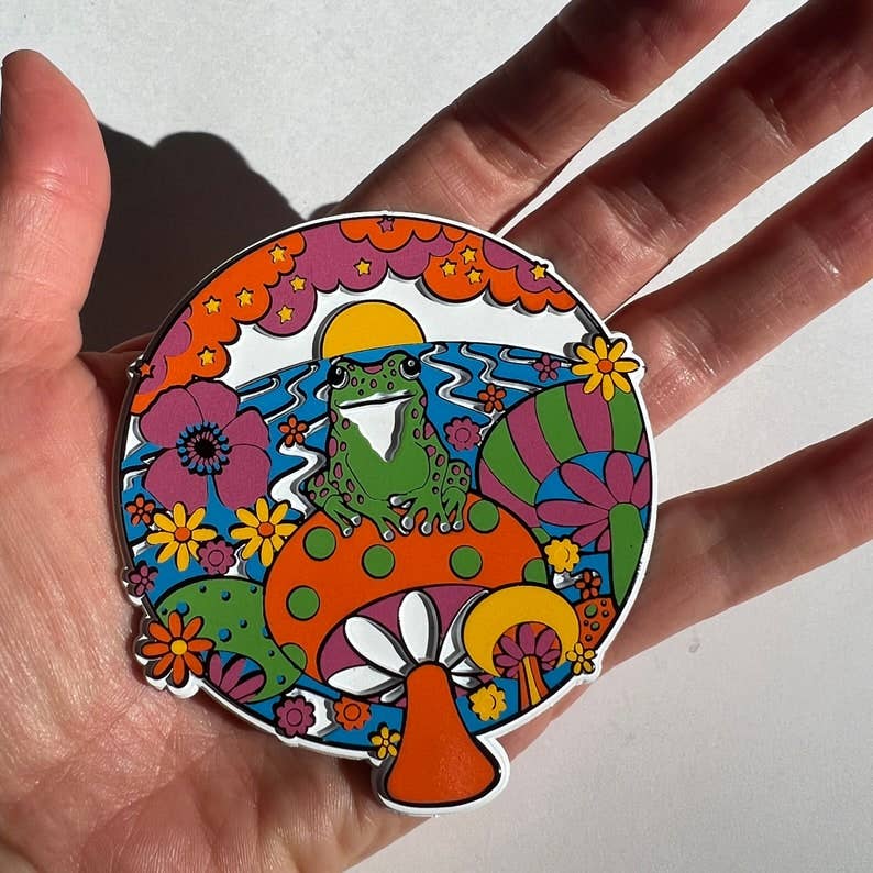 Astral Weekend - Happy Frog Rubber Magnet
