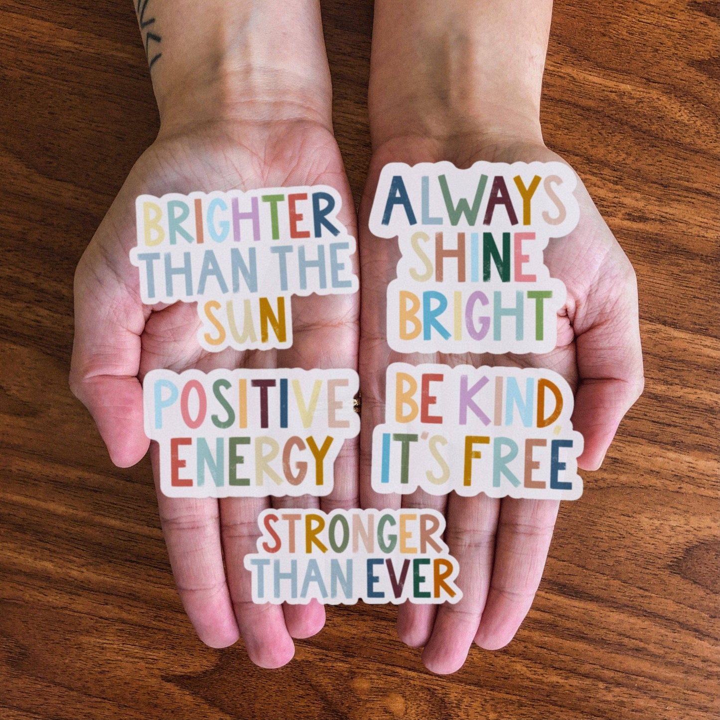 Big Moods - Be Kind, It's Free Positivity Lettering Sticker