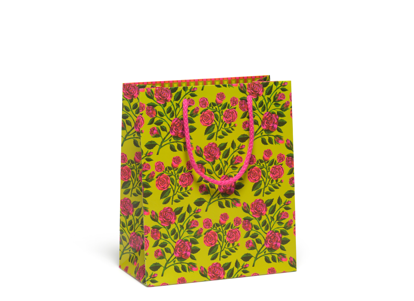 Red Cap Cards - Grateful Roses gift bag - medium