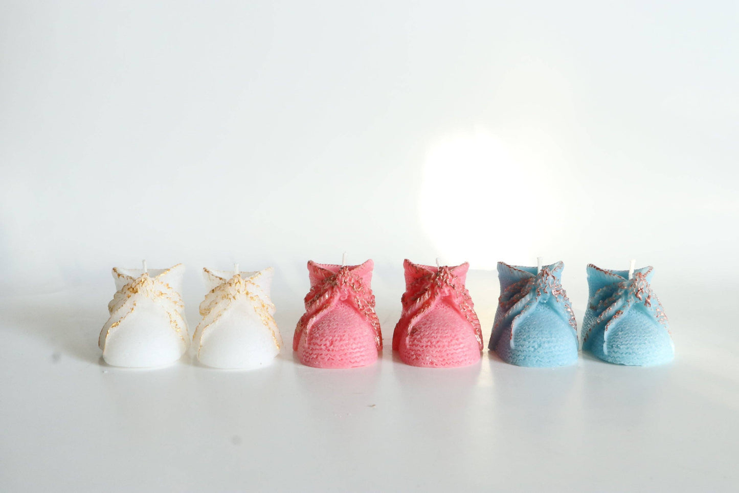 SugarByrd - Baby Shower Candle Favors - Booties