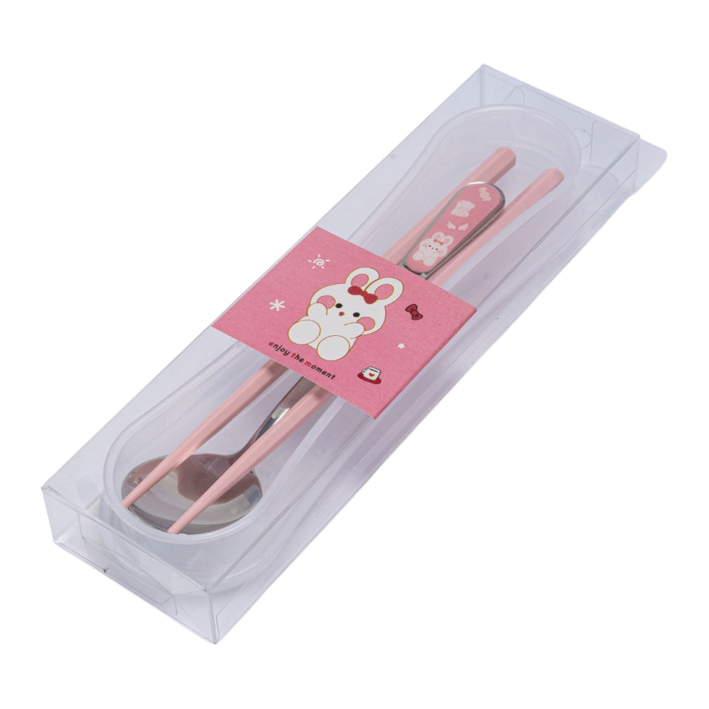 Urban Tokyo - Chopsticks and Spoon with Portable Travel Case Reusable Set Rabbit (1/240)
