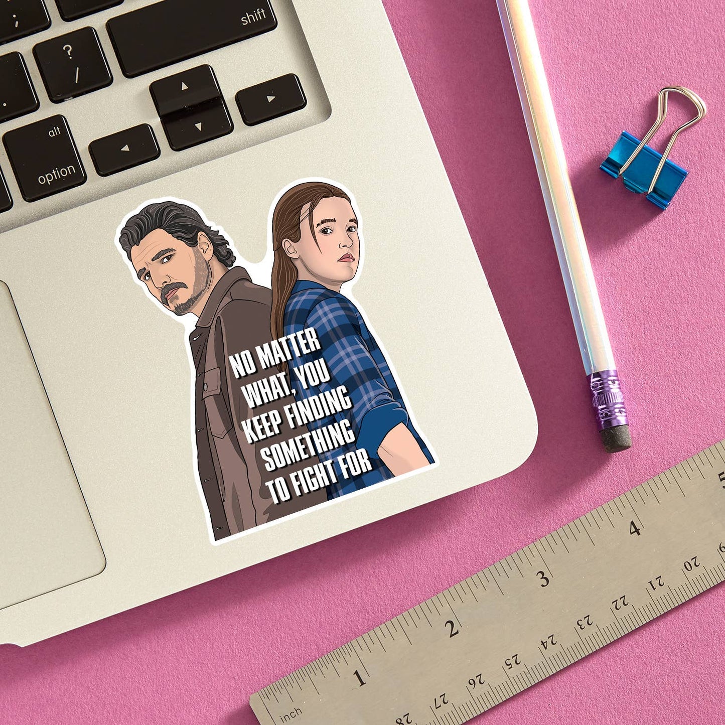 THE FOUND - The Last of Us Something to Fight For Pedro Die Cut Sticker