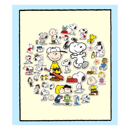 Peanuts Snoopy 5 Sizes Jelly Coating Stickers