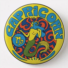 Capricorn Zodiac Metal Magnet