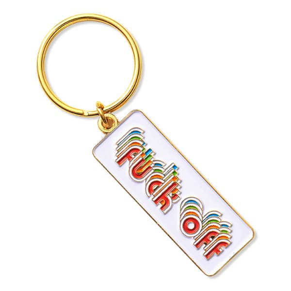 THE FOUND - Fuck Off (Rainbow) Keychain