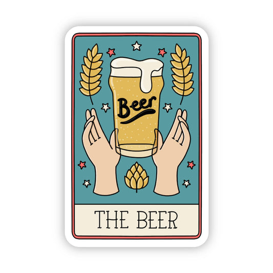 Big Moods - "The Beer" Tarot Card Sticker
