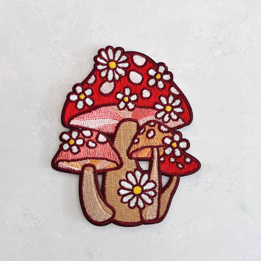 Wildflower + Co. - Mushroom & Daisy Cluster Patch - Medium