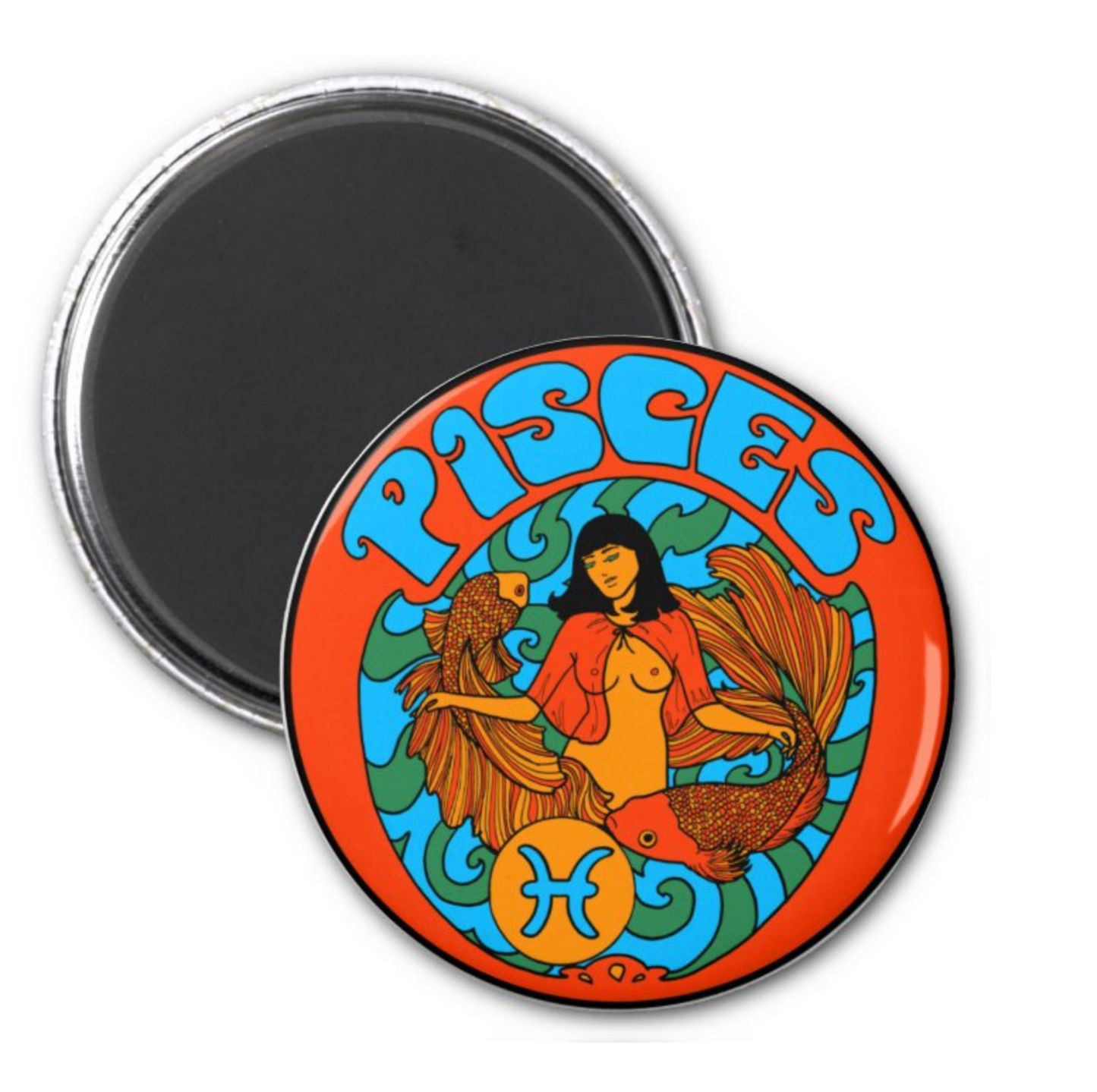 Astral Weekend - Pisces Zodiac Metal Magnet