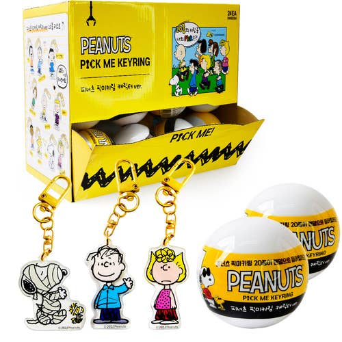 K_Wonderland - Peanuts Snoopy & Friends Random Key Chain Ring-Bag charm