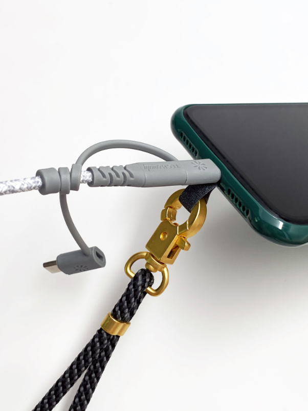 Tech Candy - THE HOOKUP PHONE LANYARD : DARK SLATE