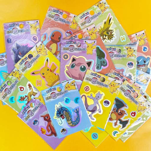 K-Wonderland - Pokémon Aurora Pang Stickers – Assorted Designs