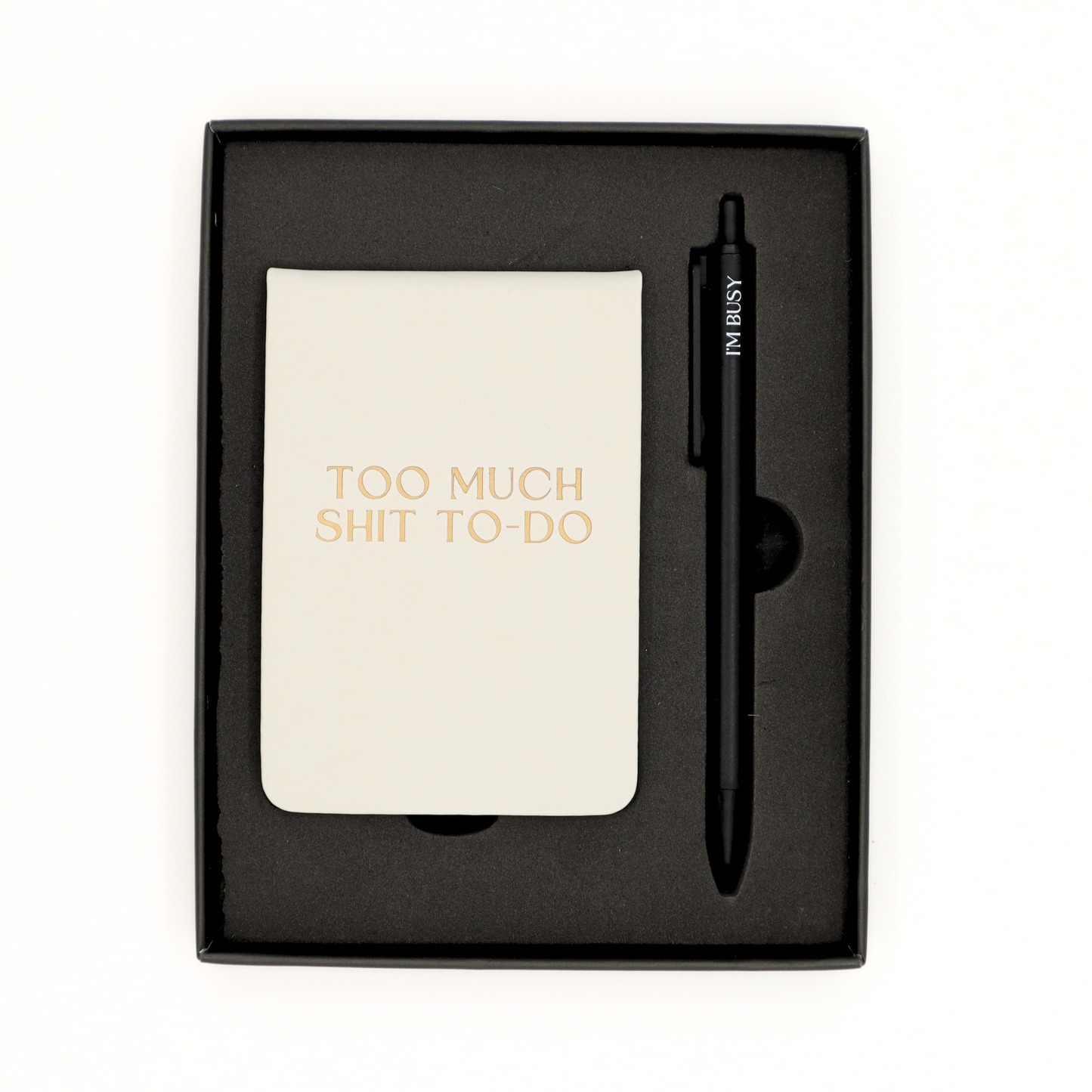 Properly Improper - Too Much Shit To Do - Pocket Journal & Pen Box Set