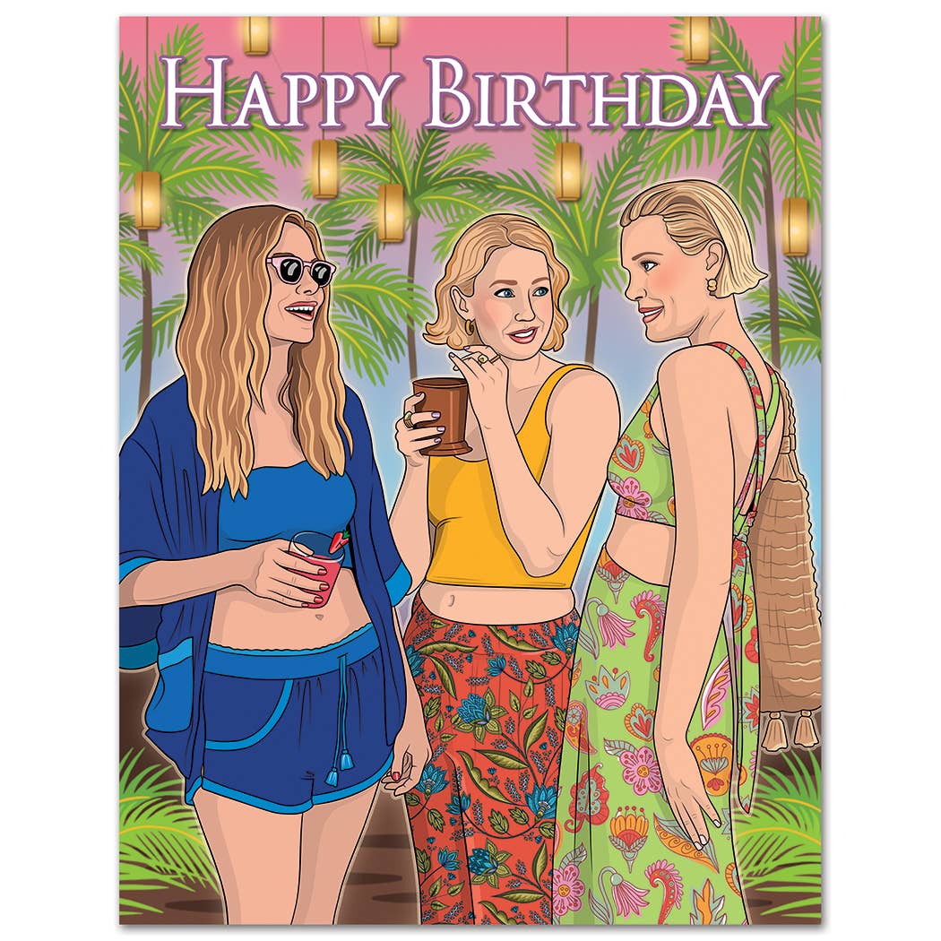 THE FOUND - White Lotus Unhinged Birthday Card