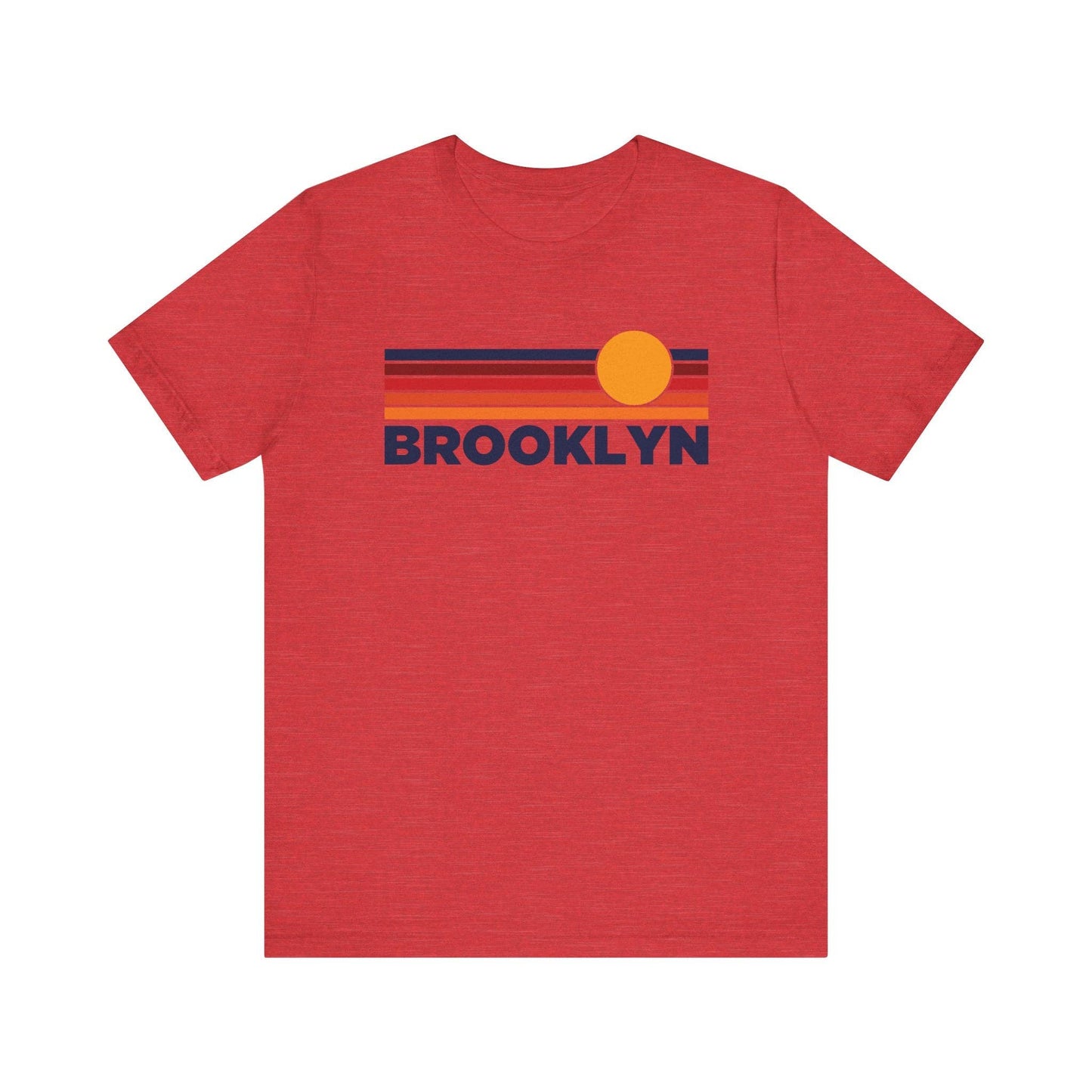Hey Mountains - Brooklyn, NY T-Shirt Retro Vintage Sun Unisex Brooklyn Tee