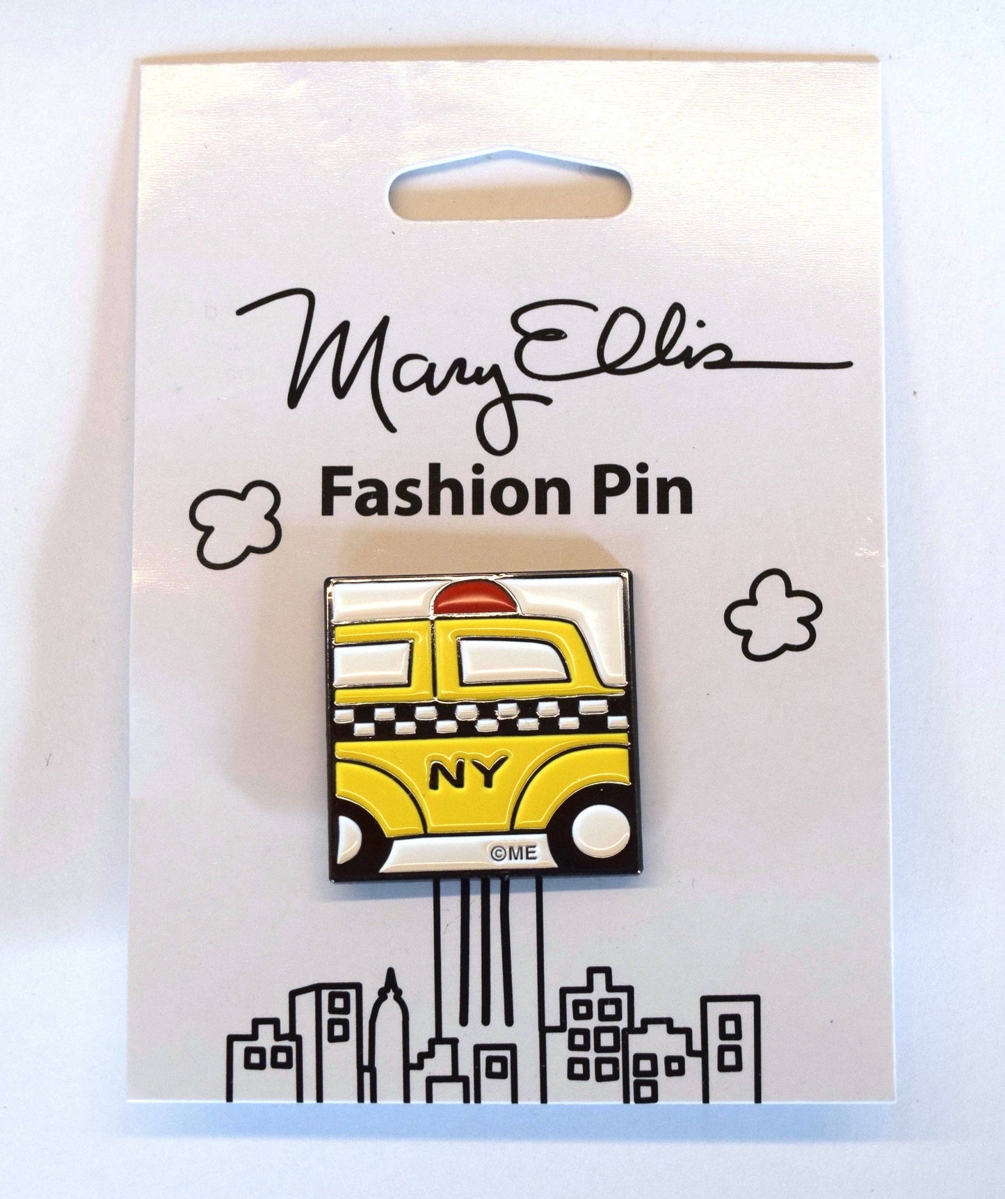 Taxi New York Enamel Pin
